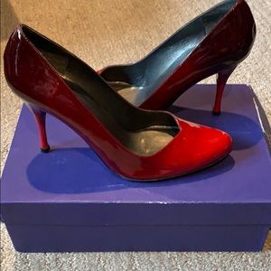 Stuart Weitzman Red high heeled shoes!